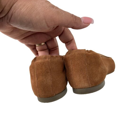 Hush Puppies Womens Brown Suede Slip On Pointed Toe Flats Shoes Size 9.5M NEW - Picture 15 of 16